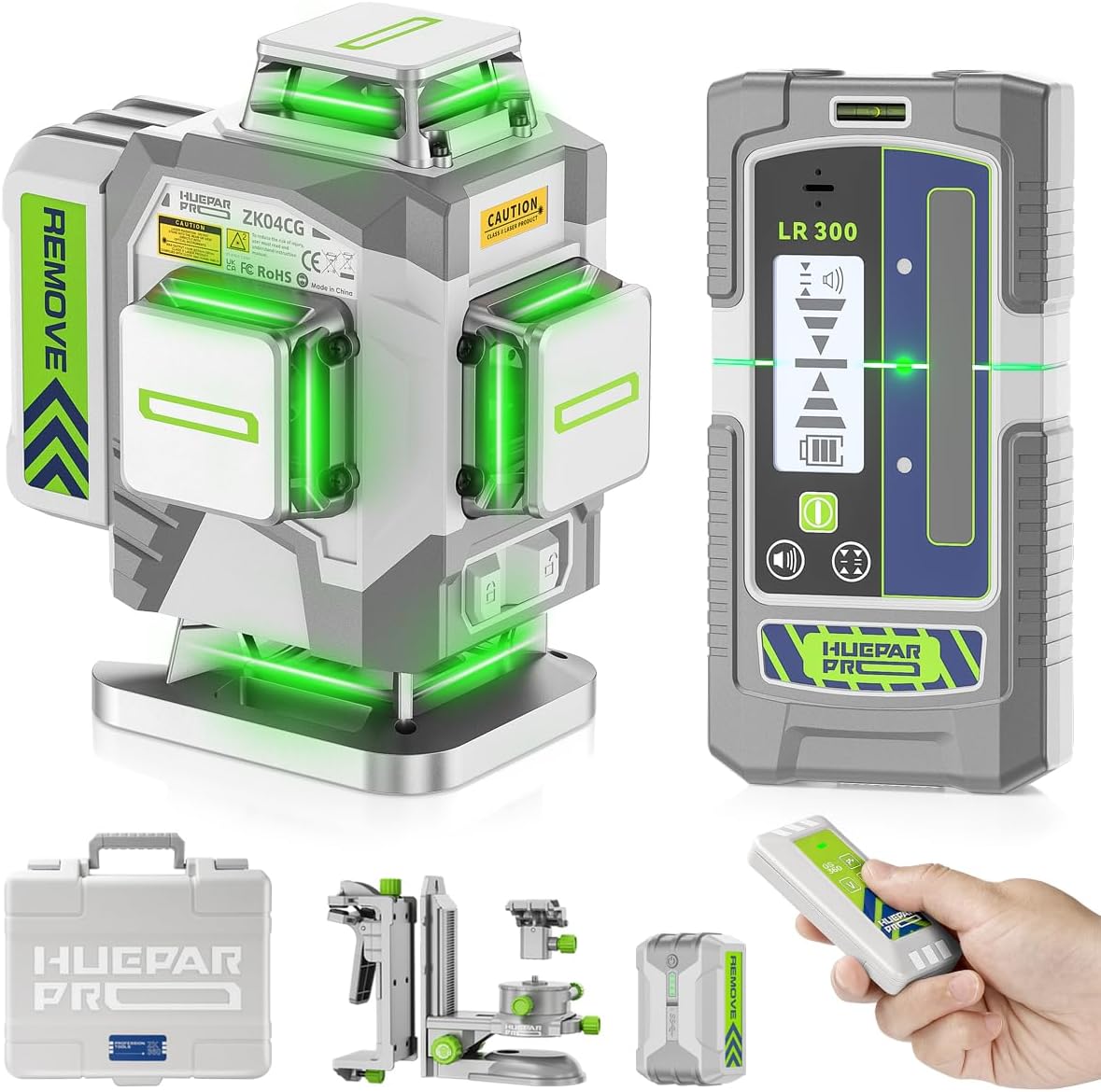 This Huepar ZK04CG-LR300 Review: The Ultimate 360° Laser Under $250